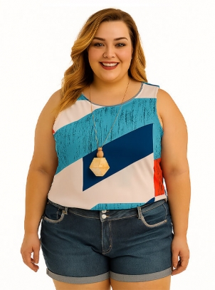 Shorts Jeans Feminino Plus Size, Cintura Alta