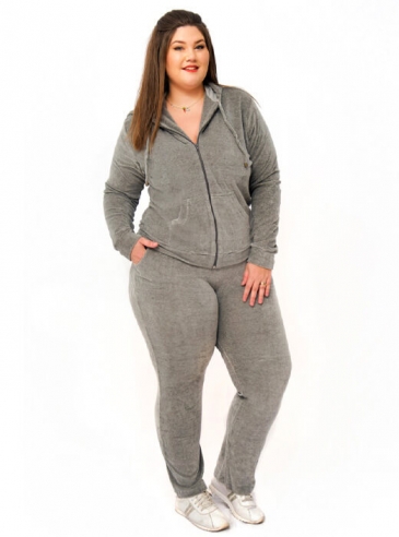 Agasalho Plus Size de Plush Com Touca