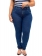 Calça Plus Size Skinny Cintura Alta Básica Azul Jeans