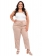 Calça Plus Size, Cós de Elástico, Caqui