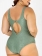 Maiô Plus Size Classic Trança Sem Bojo, Verde Amazônia, Até 56