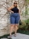 Bermuda Jeans Plus Size Ciclista Com Elastano