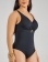 Maiô Plus Size Modelador Alta Compressão Preto