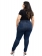 Calça Jegging Plus Size Azul Jeans
