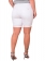 Bermuda Branca Plus Size Meia Coxa
