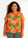 Blusa Feminina Plus Size Rosa Tropical