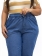Calça Feminina Plus Size Jogger, Cós de Elastico