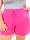 Shorts Feminino Plus Size Rosa Pink Liocel