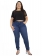 Calça Plus Size Skinny Cintura Alta Básica