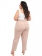 Calça Plus Size, Cós de Elástico, Caqui