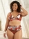 Conjunto De Biquíni, Plus Size, Tanga Hotpant, Top Sem Bojo, Trama Caliente