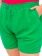 Shorts Feminino Plus Size Verde Liocel