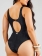 Maiô Plus Size Classic Trança Sem Bojo, Preto, Até 56