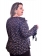 Blusa Plus Size Viscose Floral Manga Flare