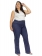 Calça Flare Plus Size Azul Jeans Cintura Alta