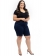 Bermuda Feminina Jeans Plus Size Meia Coxa