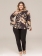 Blusa Plus Size Estampada Manga Sino