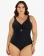 Maiô Plus Size Modelador Alta Compressão Preto