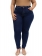 Calça Plus Size Skinny Cintura Alta Barra Desfiada