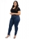 Calça Jegging Plus Size Azul Jeans