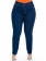 Calça Plus Size Cigarrete Cintura Alta Azul Jeans