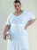 Vestido Longo Plus Size Branco 3 Marias