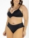 Conjunto Biquíni Plus Size Preto Com Bojo, Tanga Média