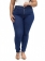 Calça Plus Size Skinny Cropped Push Up