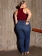 Calça Plus Size Jeans Skinny Puídos Laterais