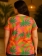 Blusa Feminina Plus Size Rosa Tropical
