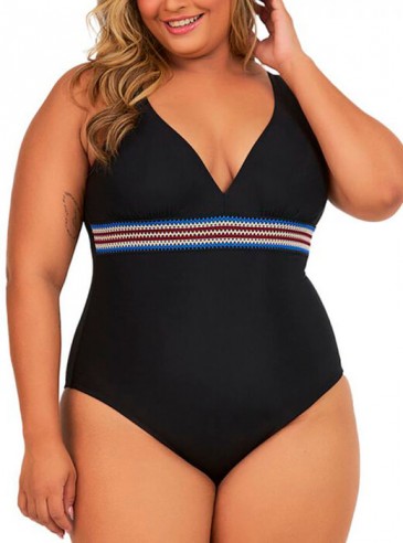 Maiô Plus Size Sem Bojo Elastic Preto