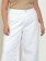 Calça Feminina Pantacourt Sarja Branco