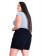 Shorts Feminino Plus Size Barra Dobrada