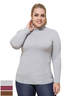 Blusa Cacharrel Plus Size Malha Flamê