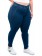 Calça Jegging Plus Size Azul Escuro Push Up