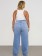 Calça Plus Size Straight Jeans Azul Claro