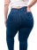 Calça Jegging Plus Size Azul Escuro Push Up