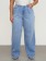 Calça Plus Size Straight Jeans Azul Claro