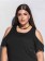 Vestido Plus Size Preto Ciganinha