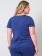 Conjunto Plus Size Esportivo Bicolor Azul