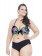 Shortinho Plus Size Preto Lycra