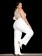 Calça Feminina Plus Size Wide Leg Off White