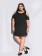 Vestido Plus Size Preto Ciganinha