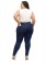 Calça Plus Size Skinny Cintura Alta Com Cinto