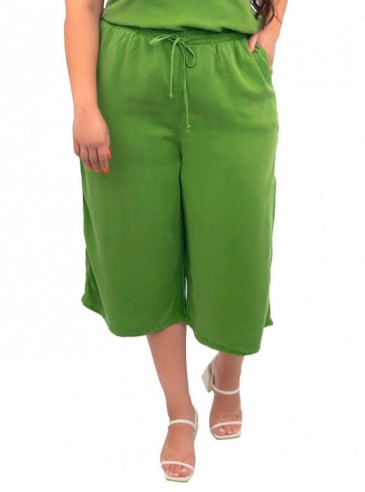 Pantacourt com hot sale elastico