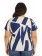 Blusa Feminina Plus Size Estampa Geométrica Azul