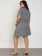 Vestido Plus Size Chemise Listrado