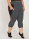 Calça Plus Size Corsário Fitness Com Bolso