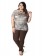 Blusa Plus Size Estampa Lenço