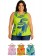 Regata Plus Size Estampa Floral Verão